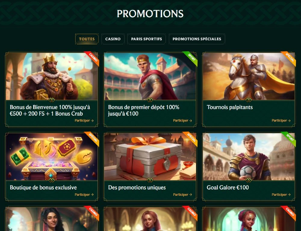 Jeux de machines à sous Casinia Casino